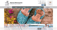 Desktop Screenshot of abarcasmenorquinas.com